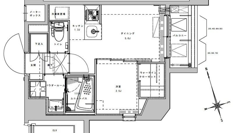 大森町駅 徒歩8分 8階の物件間取画像