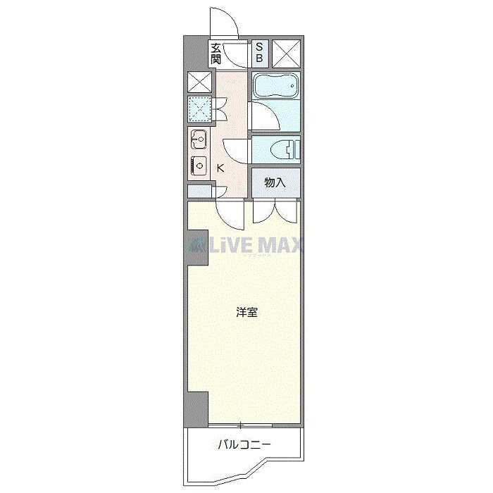 水戸駅 徒歩13分 5階の物件間取画像