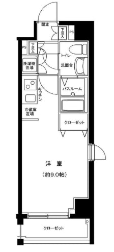 石川町駅 徒歩3分 3階の物件間取画像