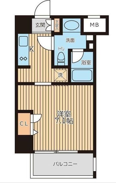 レジディア新横浜の物件間取画像