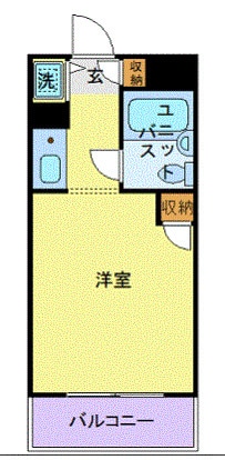 ユーコート武蔵小杉の物件間取画像