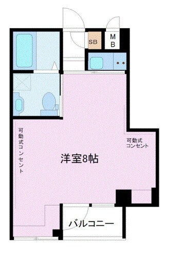 コンフォール横濱平沼の物件間取画像