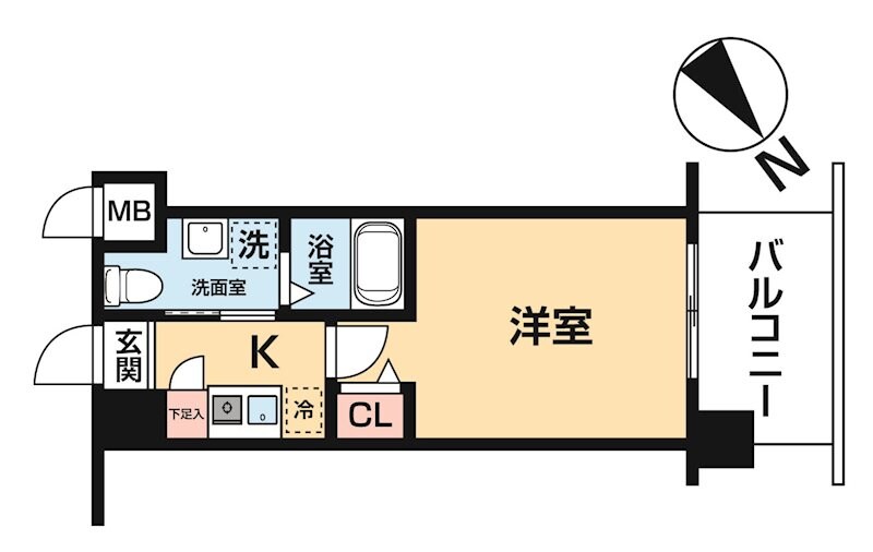 グリフィン新横浜・参番館の物件間取画像