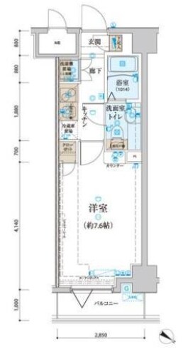 リヴシティ関内の物件間取画像