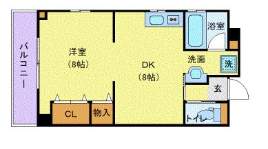 タウンコート常磐町の物件間取画像