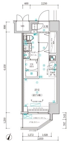 クラリッサ横浜阪東橋の物件間取画像