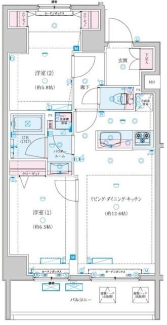 京急新子安駅 徒歩7分 5階の物件間取画像