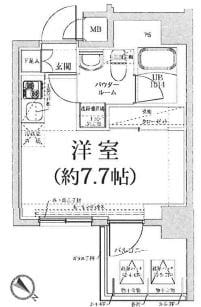 クラリッサ横浜アレッタの物件間取画像