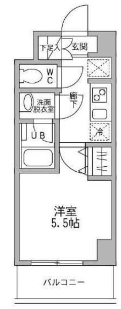 パークフラッツ横濱平沼橋の物件間取画像