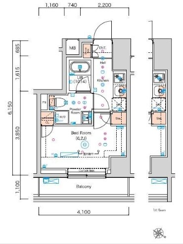 スクエアシティ横濱大通公園ＡＺの物件間取画像