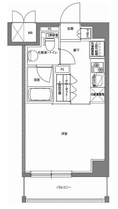 川崎駅 徒歩14分 5階の物件間取画像