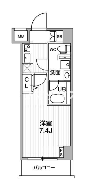 ジェノヴィア阪東橋スカイガーデンの物件間取画像