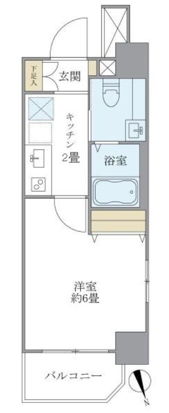 鶴見駅 徒歩2分 4階の物件間取画像