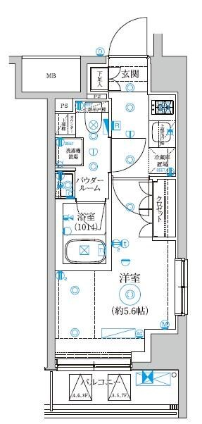 物件間取画像