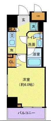 ディアレイシャス横浜WESTの物件間取画像