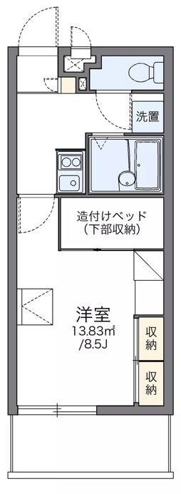 北谷の物件間取画像