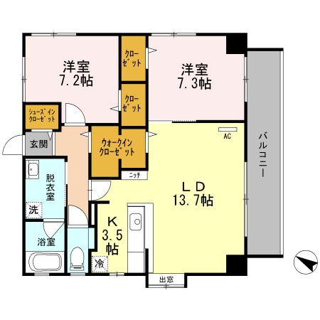 ＯＨＡＮＡの物件間取画像