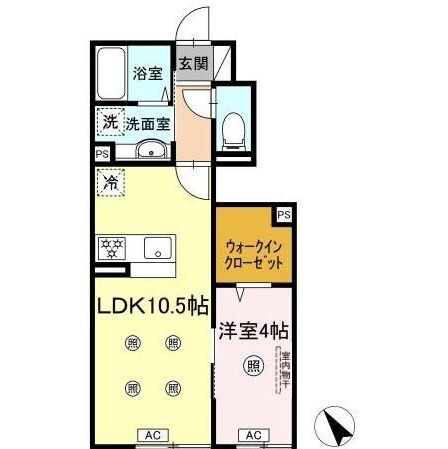 D-ROOM高良の物件間取画像