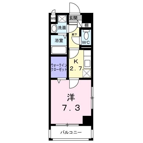 Ｍ’ｓファミーユ泉崎の物件間取画像