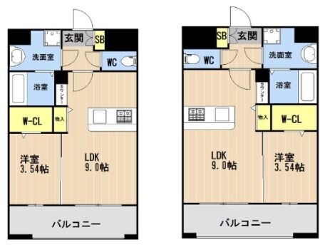 LIBTH旭橋Ⅲの物件間取画像