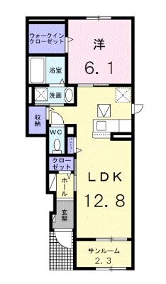 ファーフジ２０２５の物件間取画像