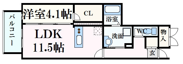 EVA Takaramachiの物件間取画像