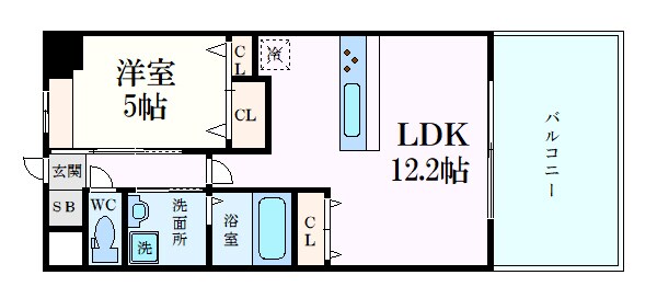 ヴェルマーレ中広IIの物件間取画像