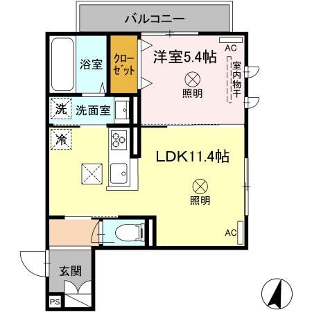 カーサ　オリーバの物件間取画像