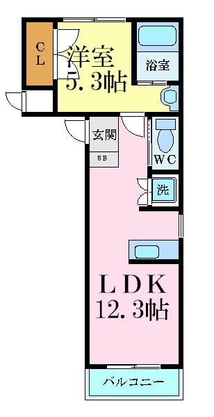 ライブタウン中央通りの物件間取画像