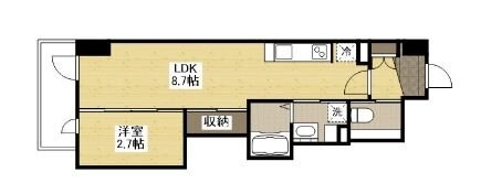 月光舟入川口町の物件間取画像