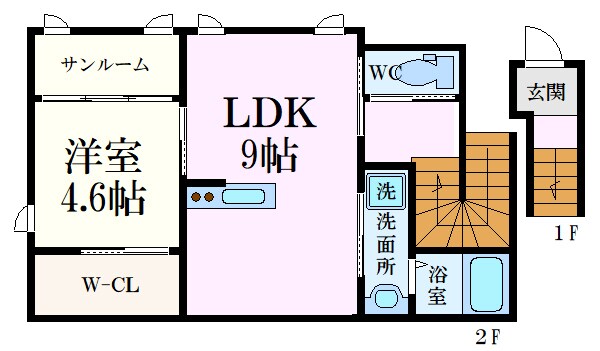 Canal　Courtの物件間取画像