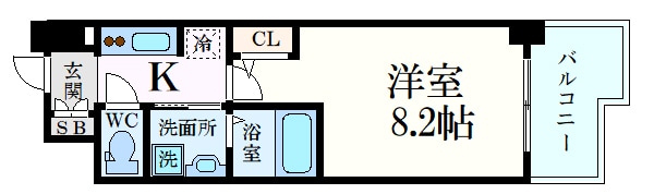 S-RESIDENCE城南通りabreastの物件間取画像