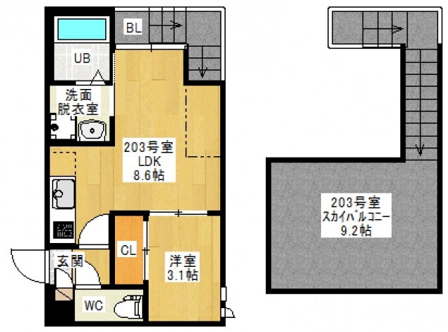 Grandtic Reveの物件間取画像