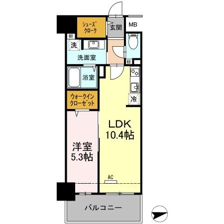 グランソレイユ　ナカスジの物件間取画像