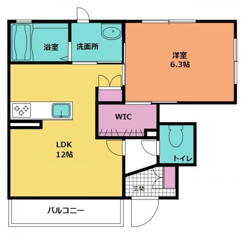 KメゾンIIの物件間取画像