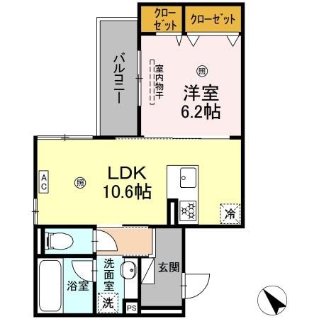 エレガンテ白島の物件間取画像