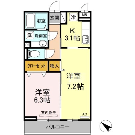 ベーレの物件間取画像