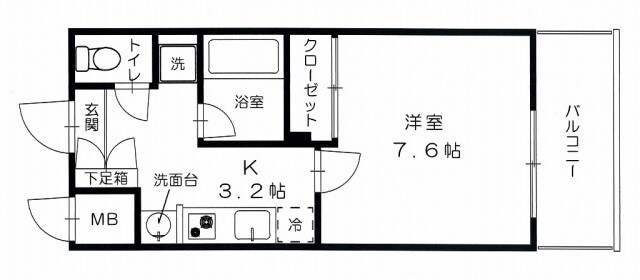 グッドヘルスビルの物件間取画像