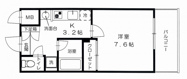 グッドヘルスビルの物件間取画像