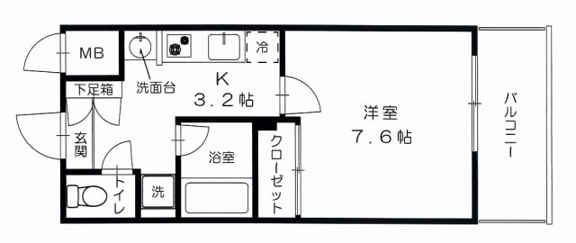 グッドヘルスビルの物件間取画像