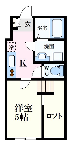 戸坂駅 徒歩8分 1階の物件間取画像