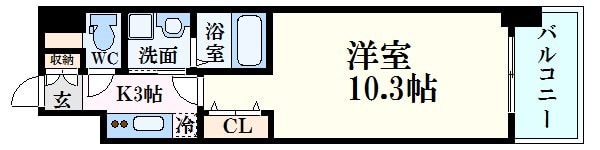 エイトバレー43平和大通りの物件間取画像