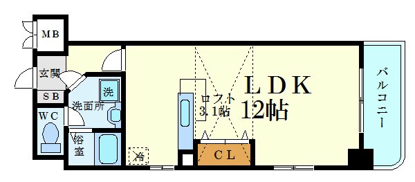 国泰寺Mビルの物件間取画像