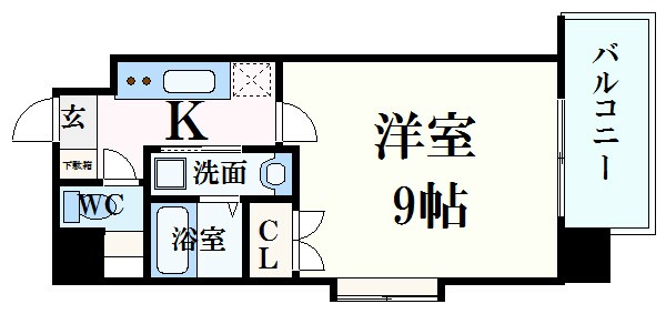 パレグレース中広の物件間取画像