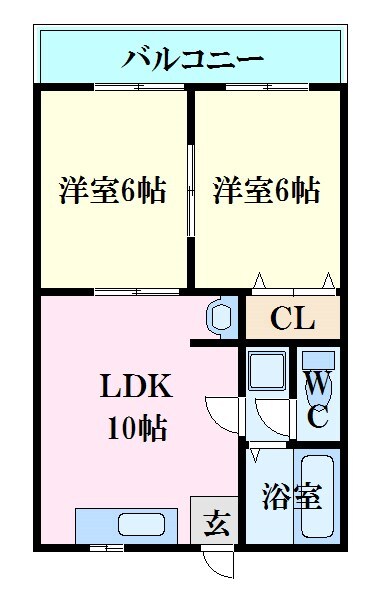 デュウオコート東雲本町の物件間取画像