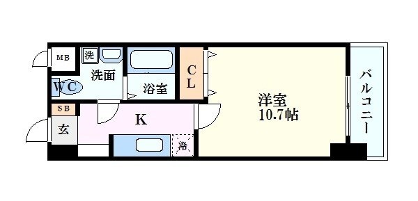 アクアシティ舟入中町の物件間取画像