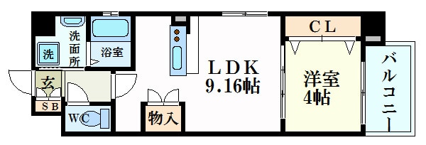 パークフラッツ土橋の物件間取画像