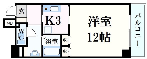 ディアメゾン十日市の物件間取画像