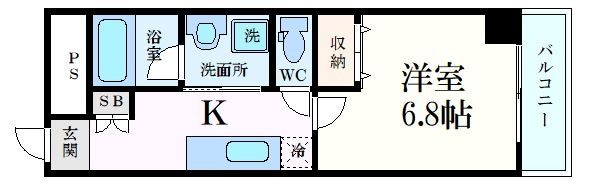 Pablo観音本町Ⅱの物件間取画像