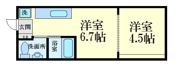 グラバーヒル尾長東の物件間取画像